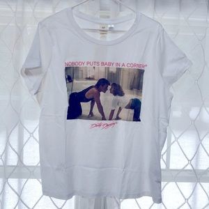 NWT H&M Dirty Dancing White T-Shirt Size XL